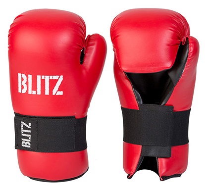 Pro leather semi contact open palm gloves