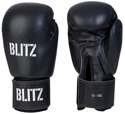 Stand leather boxing gloves