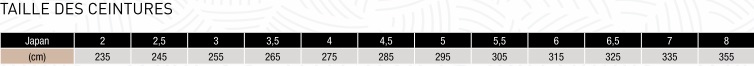 Taille ceinture